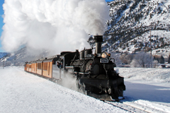 Durango and Silverton Narrow Gauge Railroad in Durango, Colorado